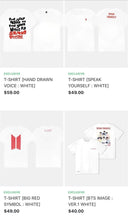 Load image into Gallery viewer, BTS: Permission to dance merchandise
